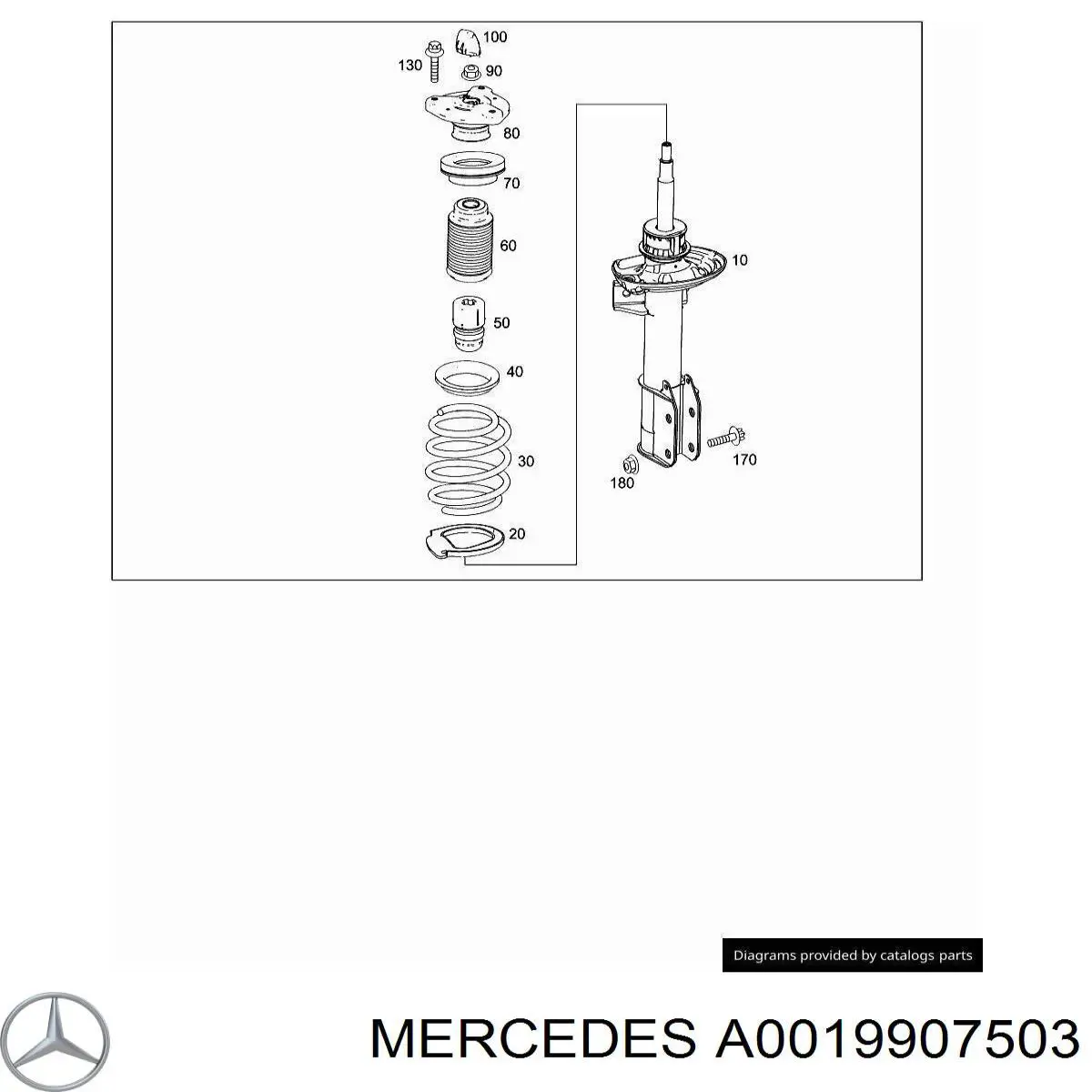  Mercedes A0019907503 цена, от 6.84 USD