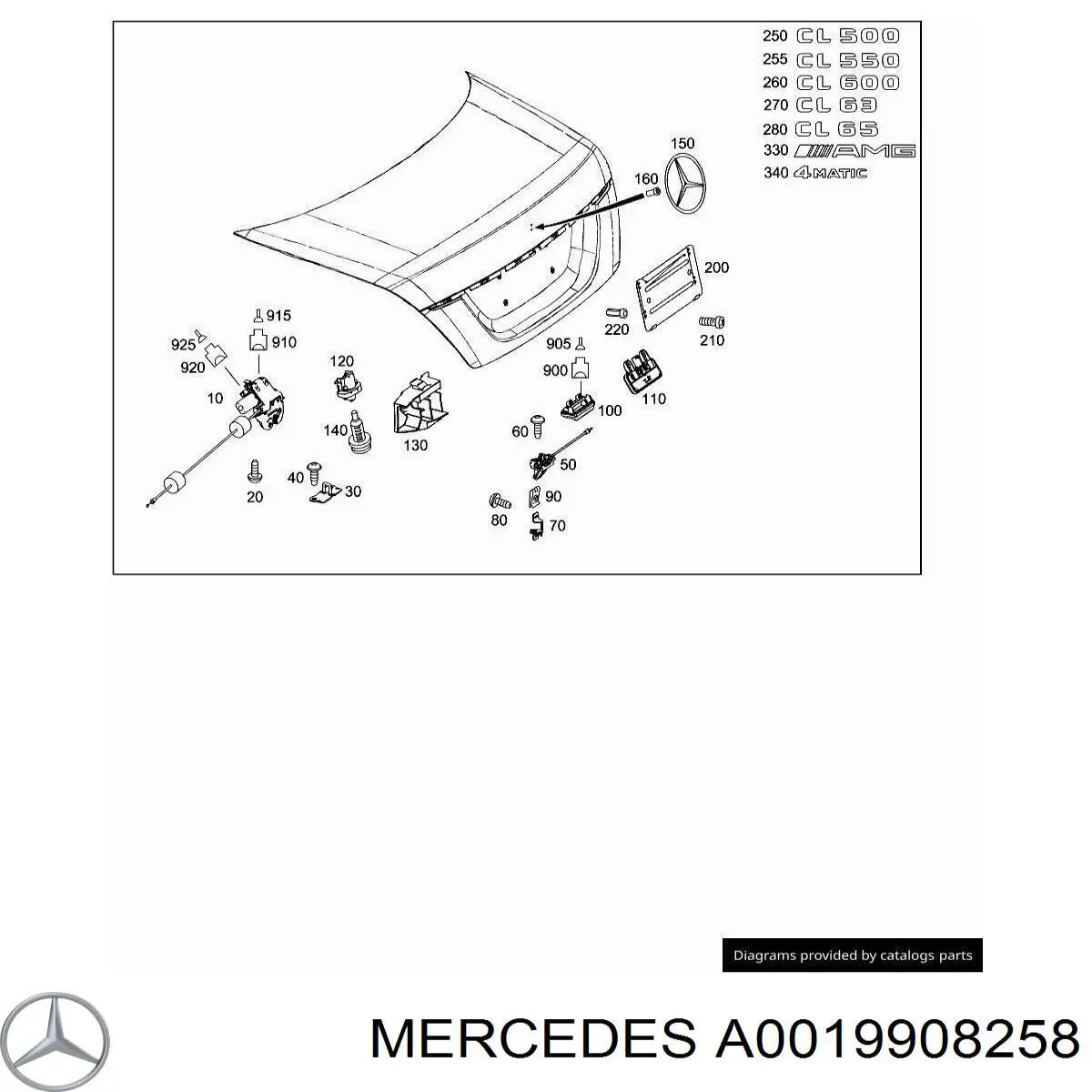 Купить A0019908258 Mercedes 
