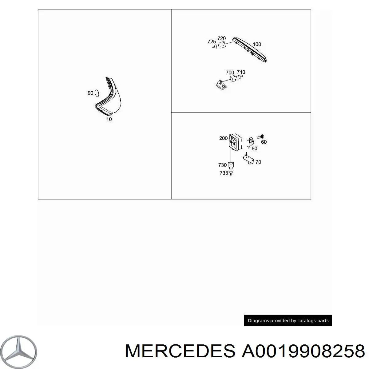  Mercedes A0019908258 цена, от 5.99 USD