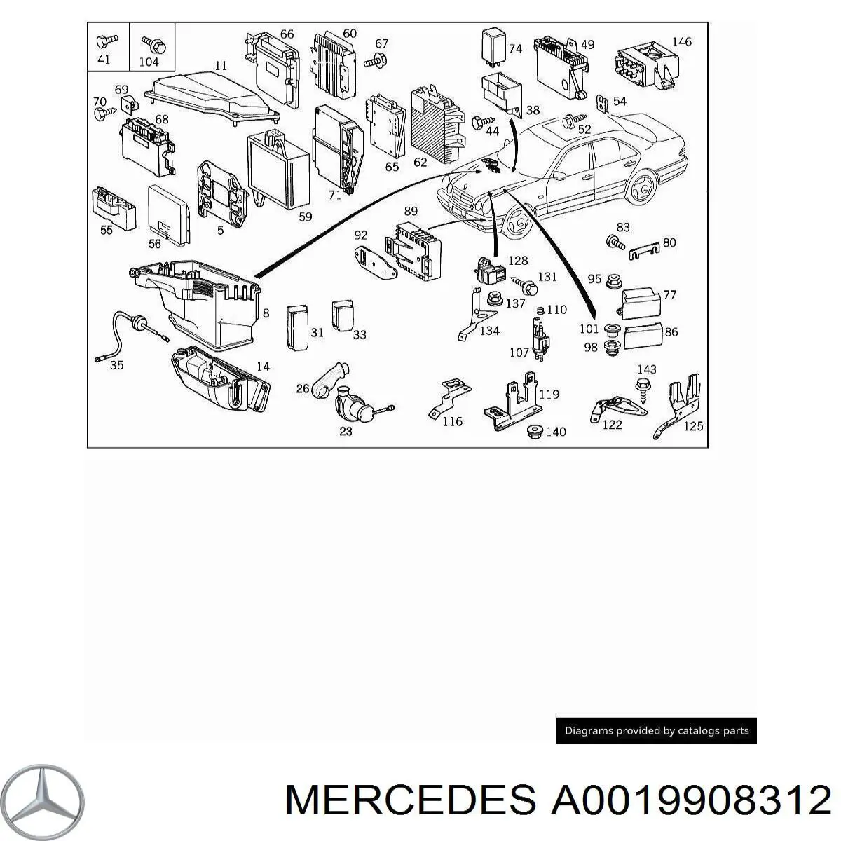 Mercedes A0019908312 цена, от 79.72 UAH