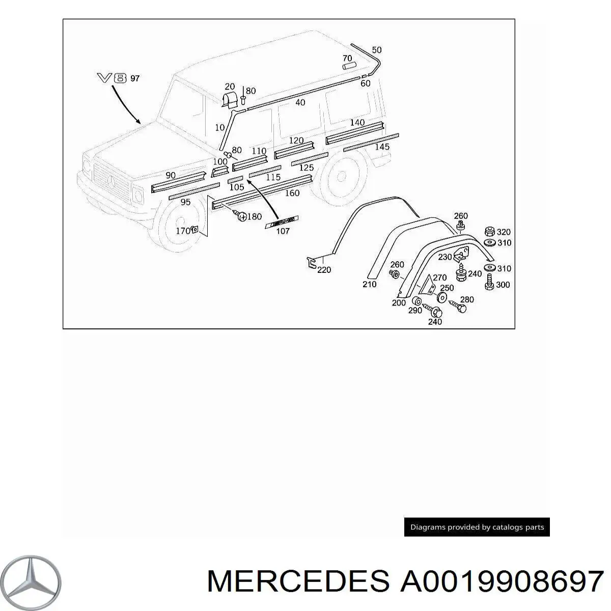Купить 0019908697 Mercedes 