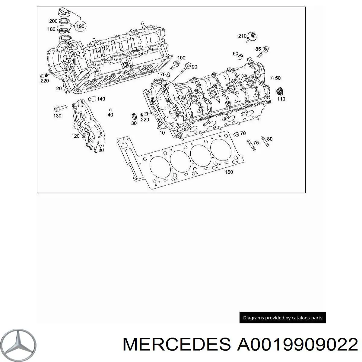 A0019909022 Mercedes 