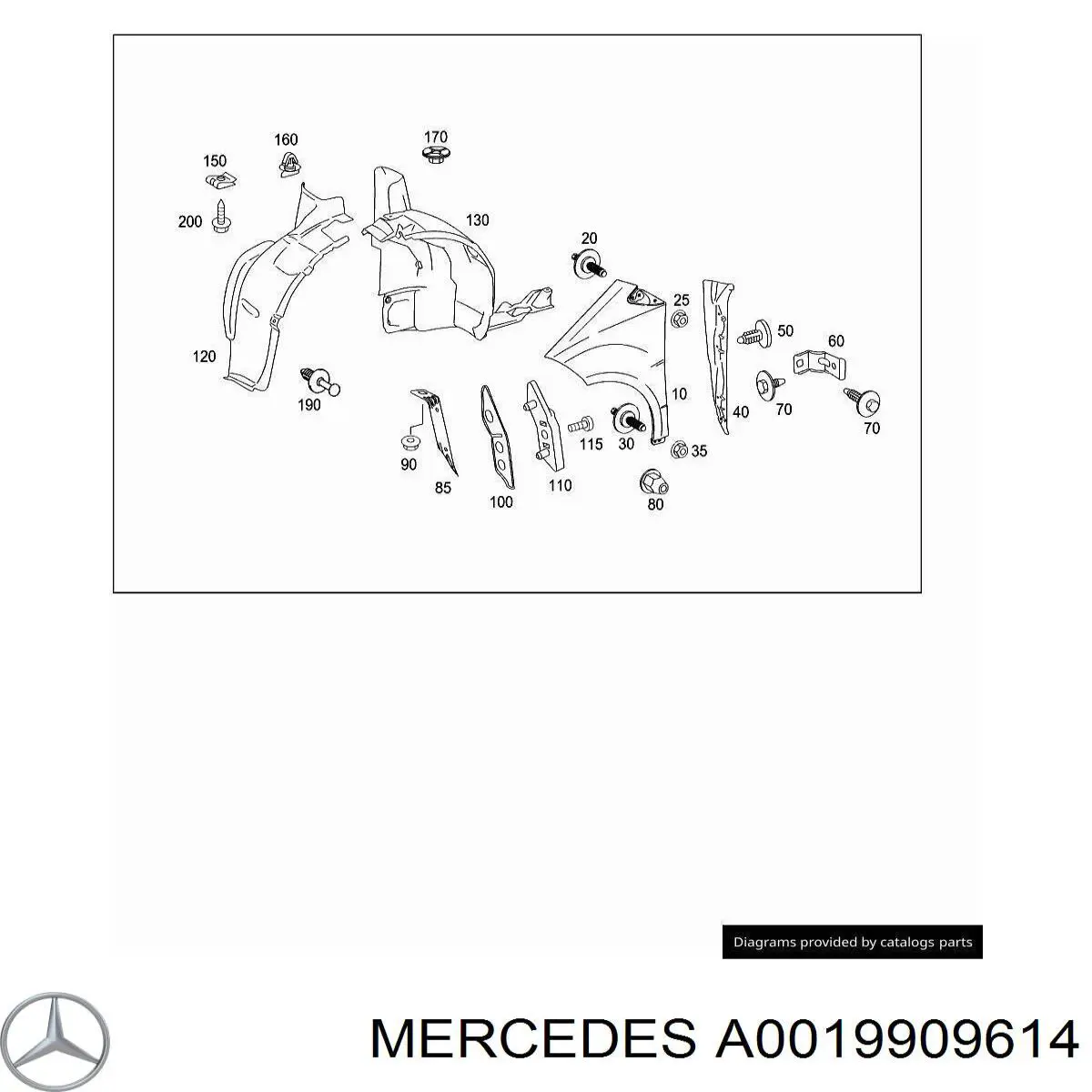 A0019909614 Mercedes 