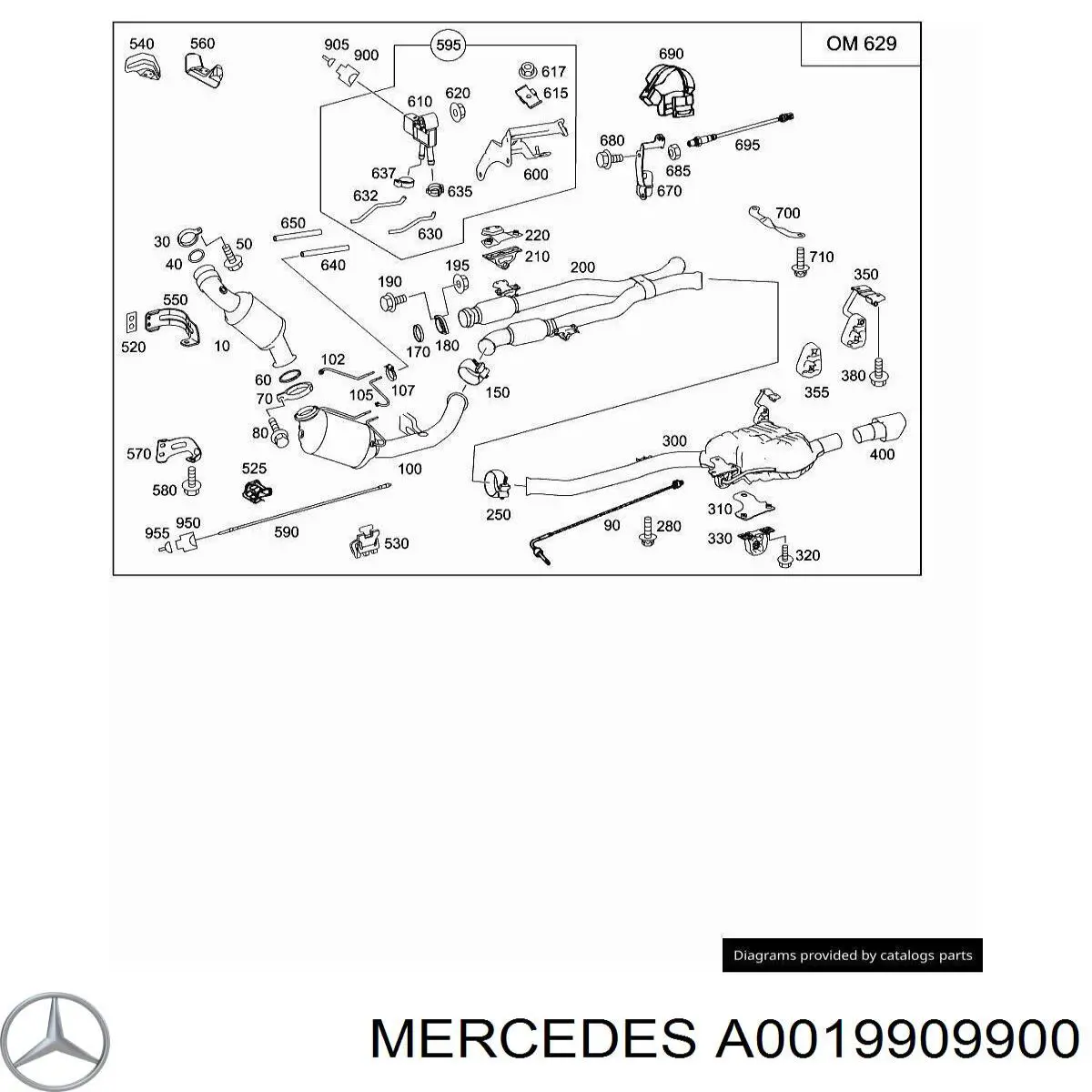 Купить A2019900204 Mercedes 