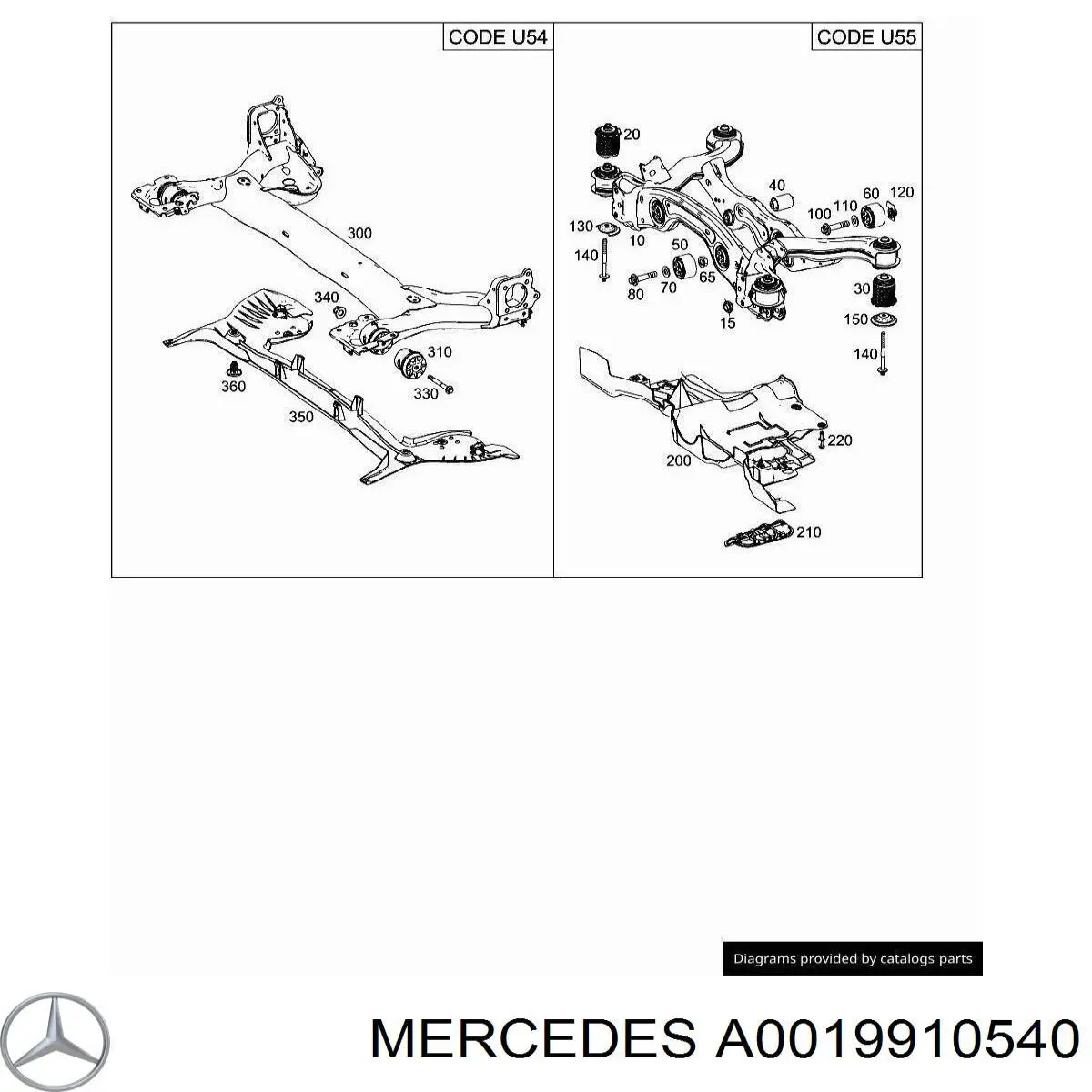 Купить 0019910540 Mercedes 