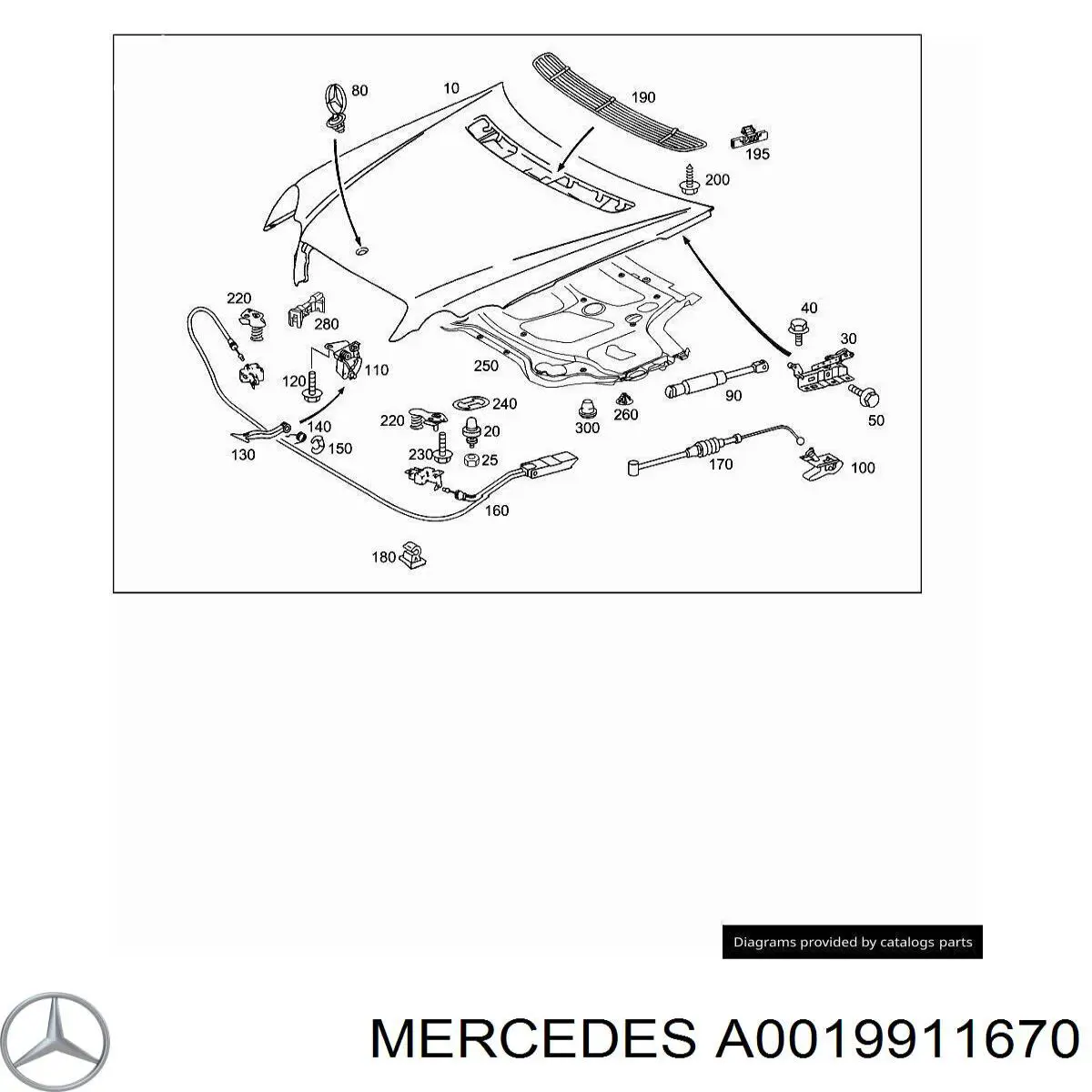 A0019911670 Mercedes 