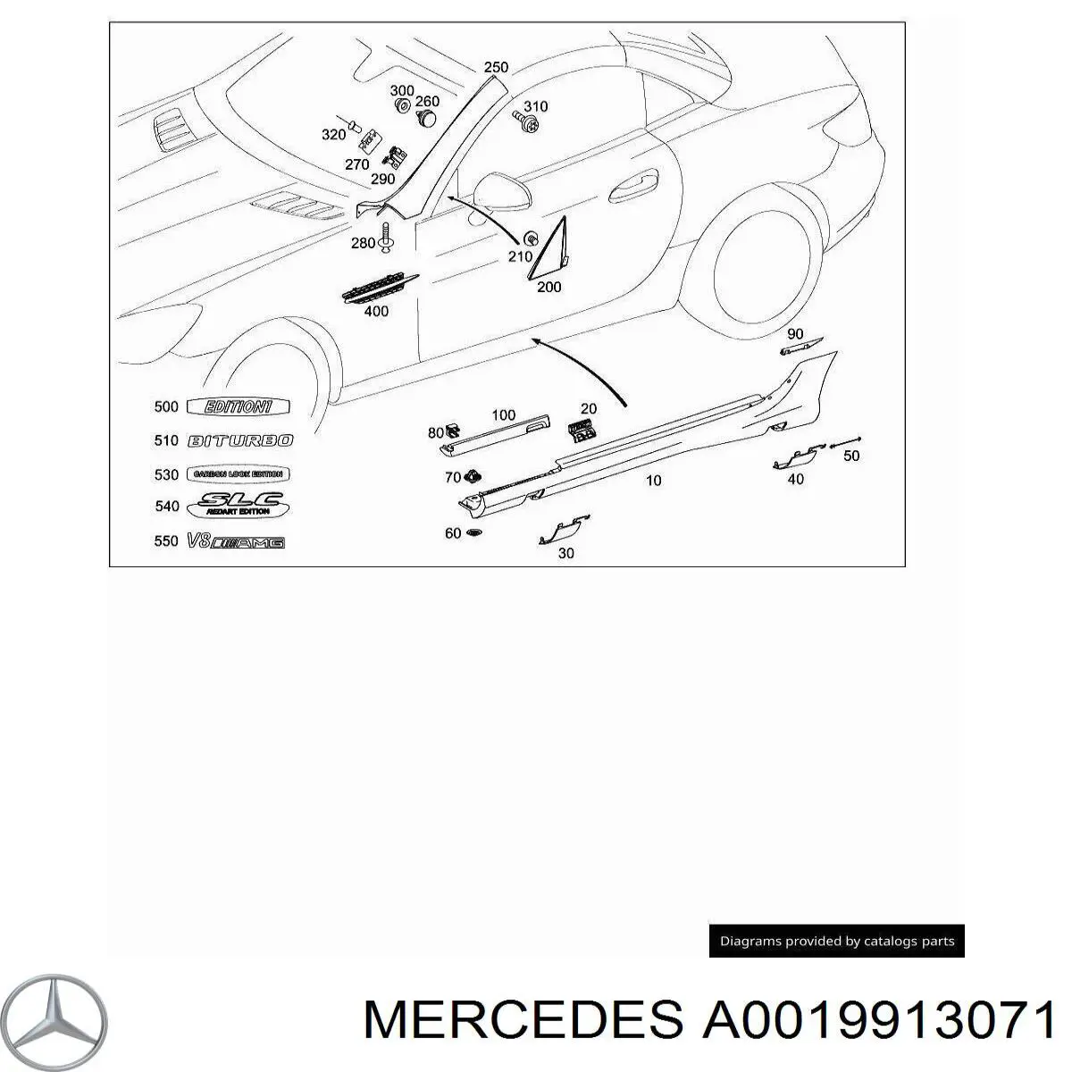 0019913071 Mercedes 