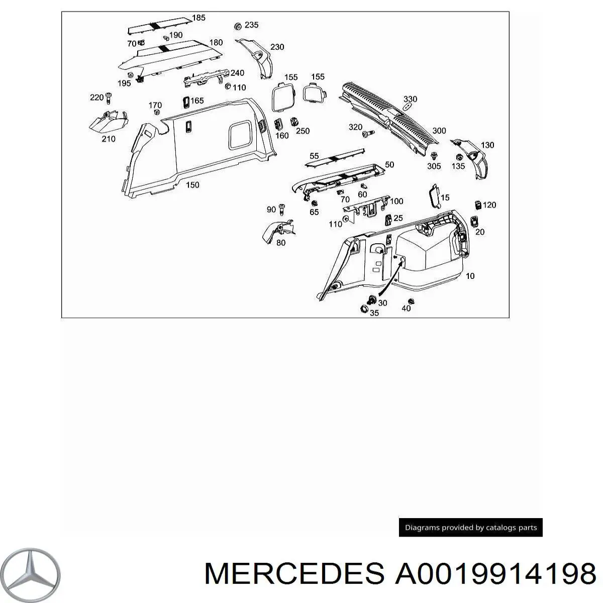  Mercedes 0019914198 цена, от 1.25 USD