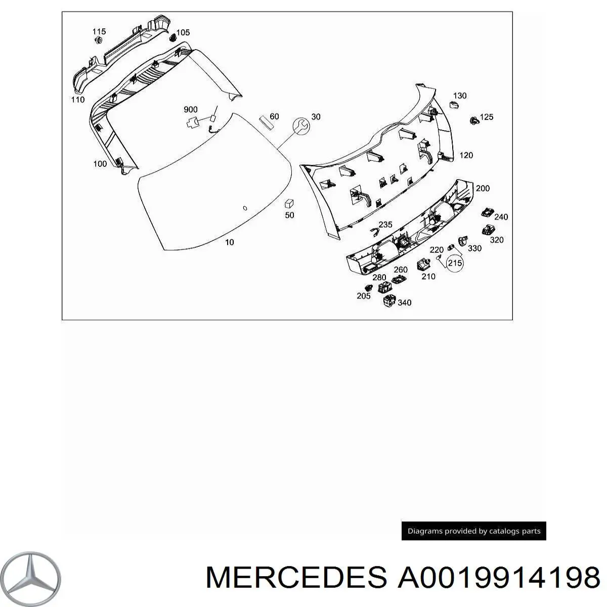 Купить A0019914198 Mercedes 