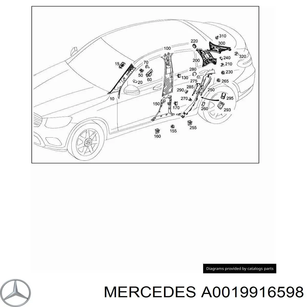  A0019916598 Mercedes