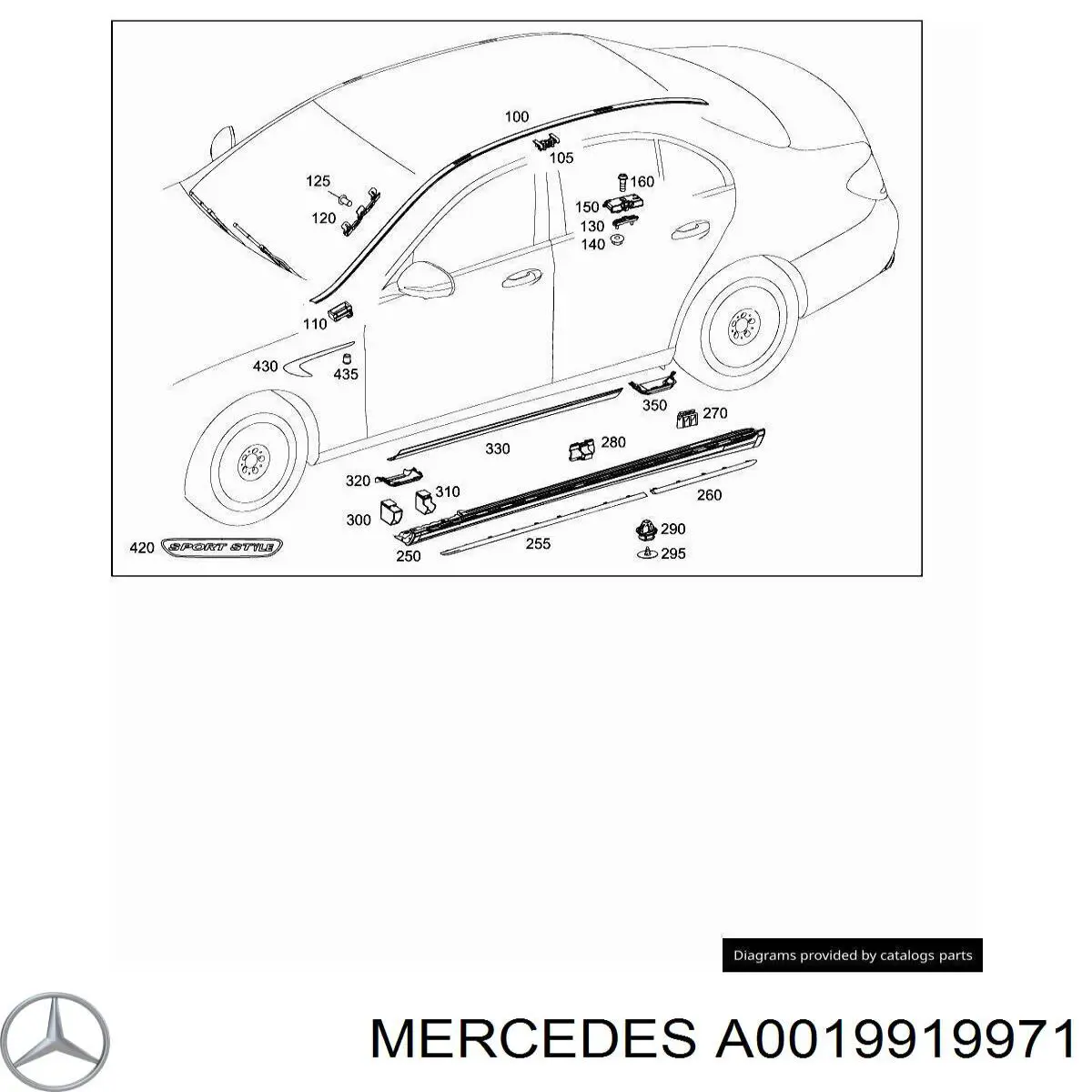 A0019919971 Mercedes 