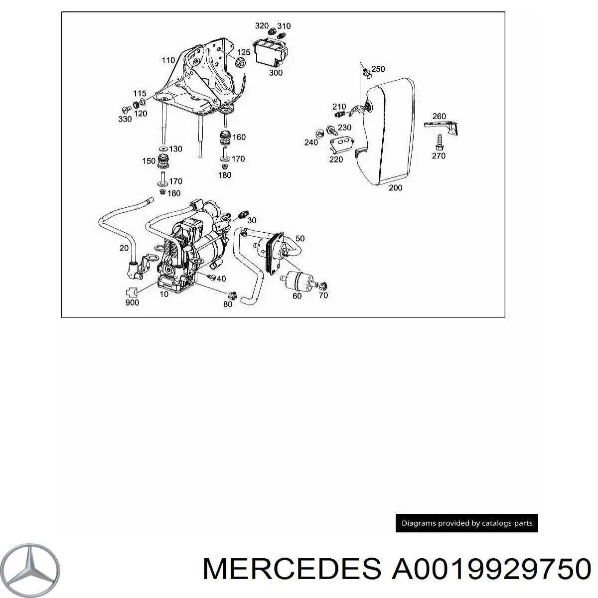 0019929750 Mercedes 