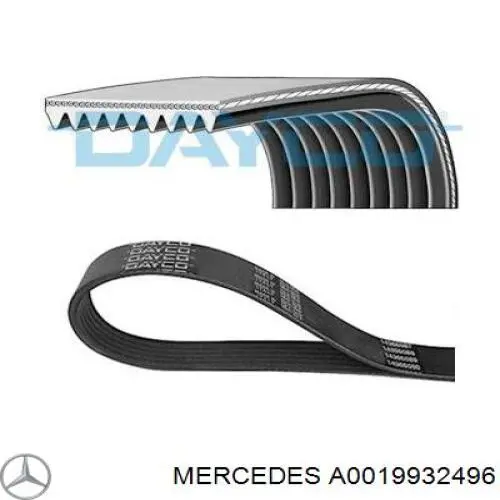 Ремень генератора A0019932496 Mercedes
