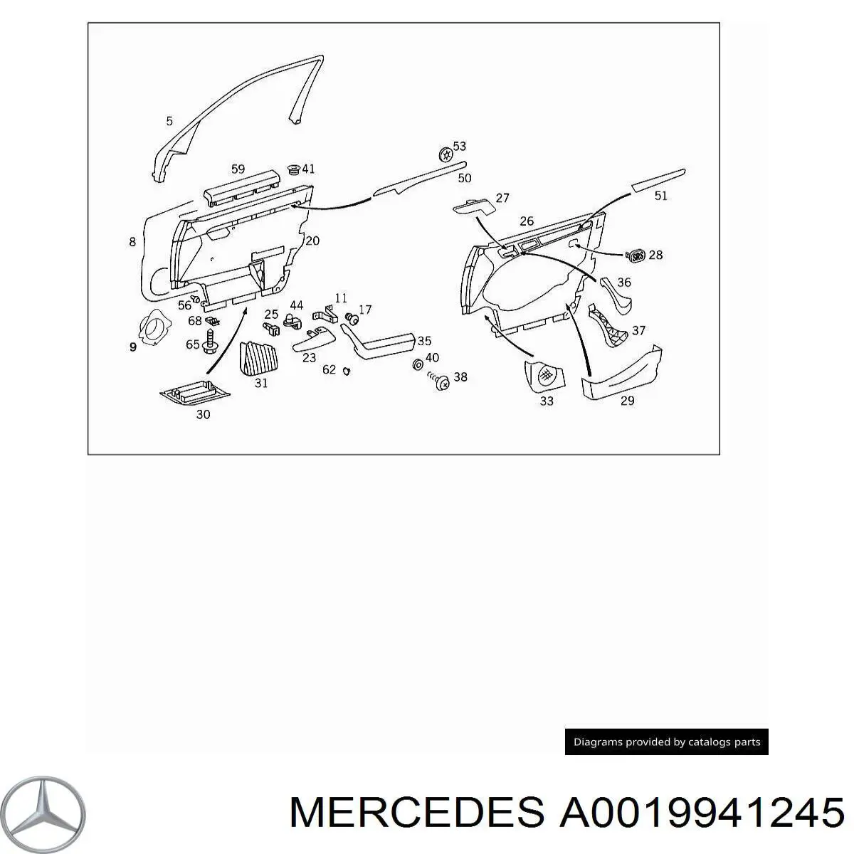 Купить 7701057716 Renault (RVI) Пистон крепления обшивки двери