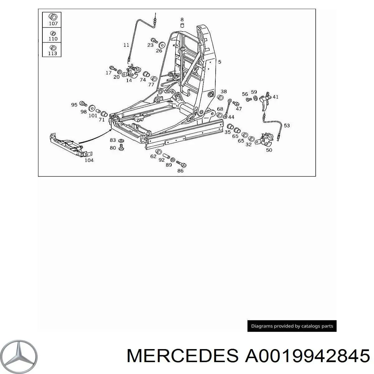 A0019942845 Mercedes 