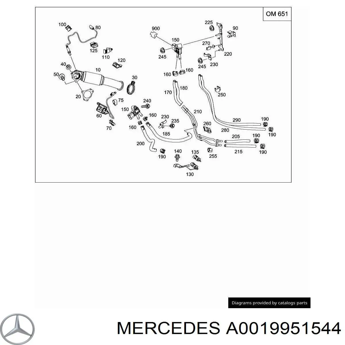 A0019951544 Mercedes 