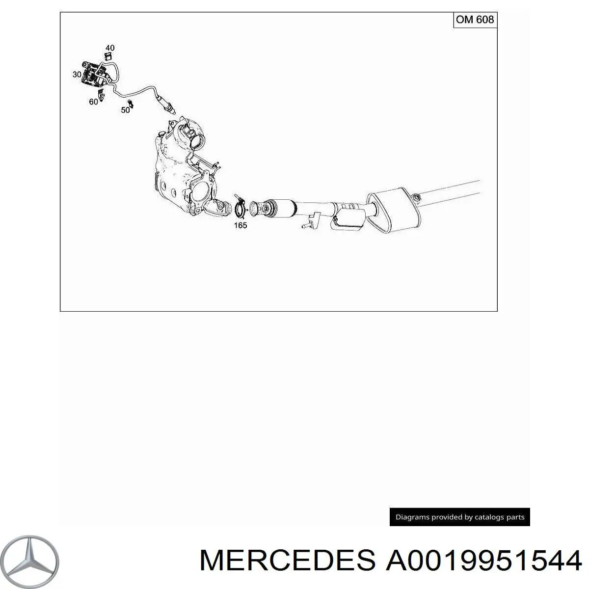  Mercedes A0019951544 цена, от 1.19 USD