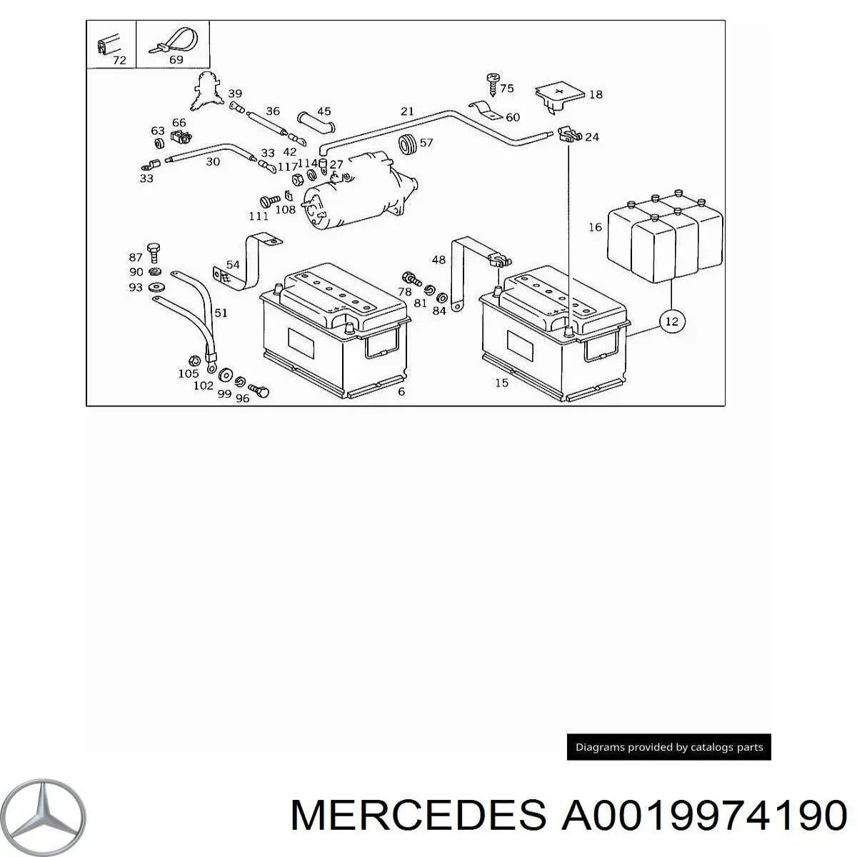 0019974190 Mercedes 