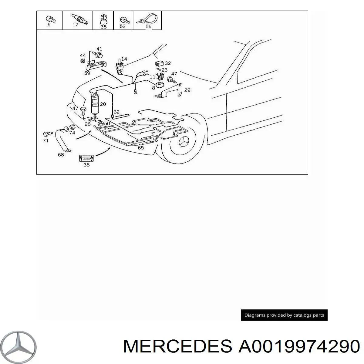  A0019974290 Mercedes