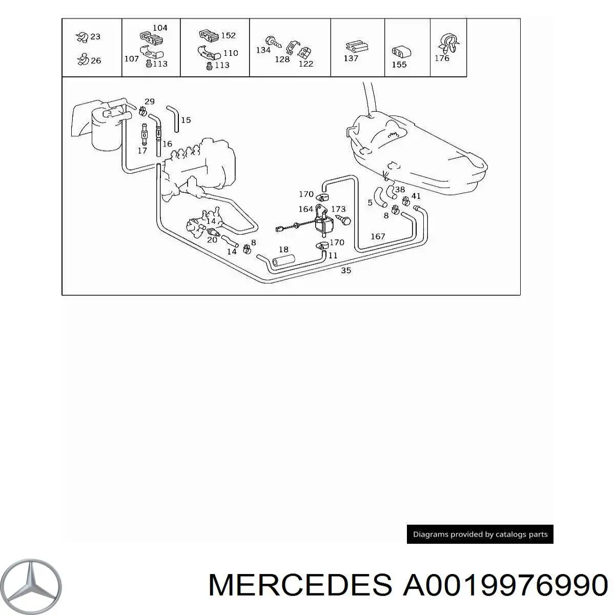  Mercedes 0019976990