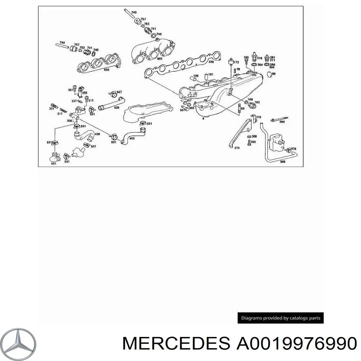  Mercedes 0019976990 цена, от 5.05 USD