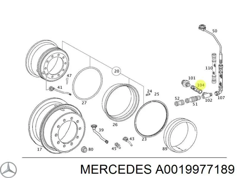  A0019977189 Mercedes