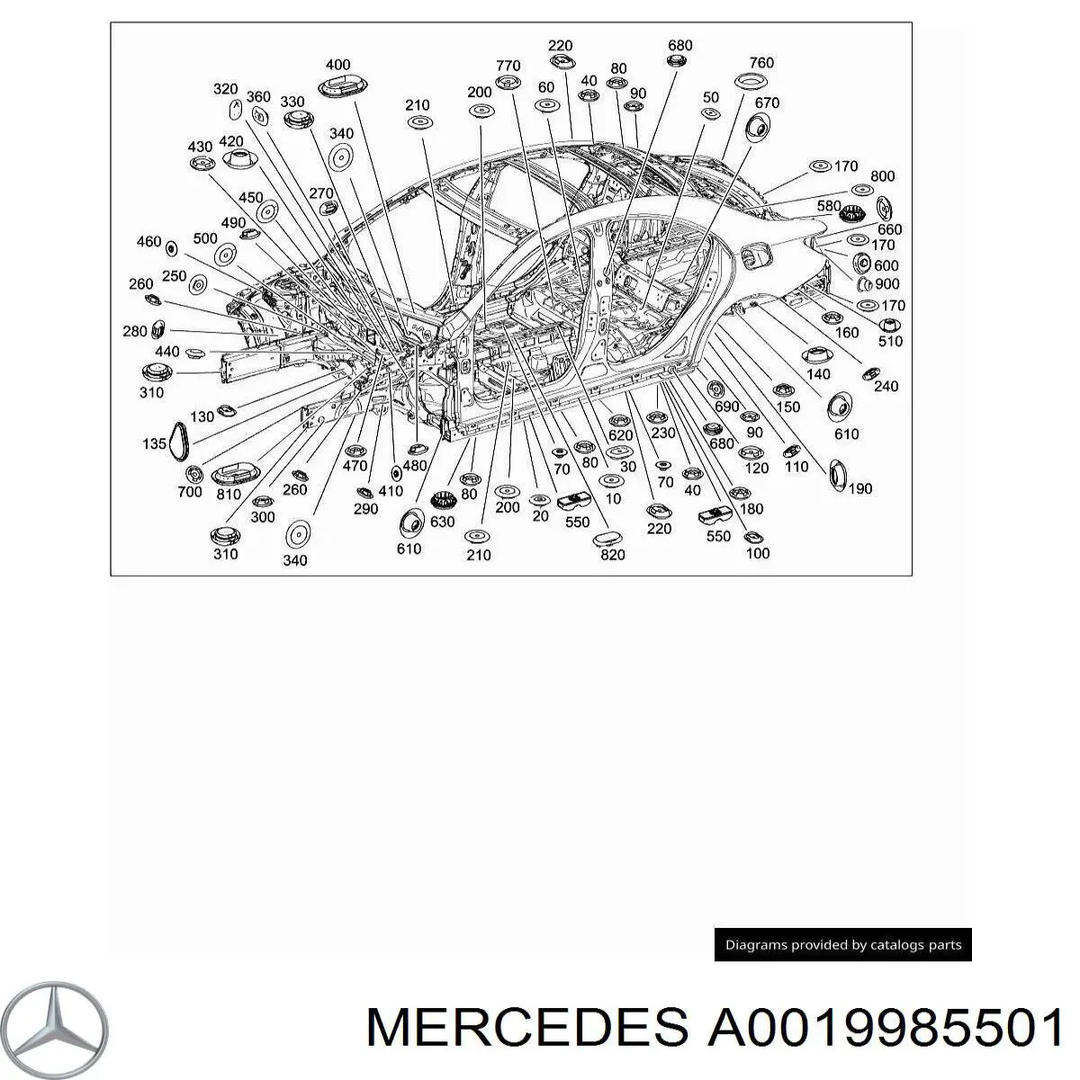 0019985501 Mercedes 