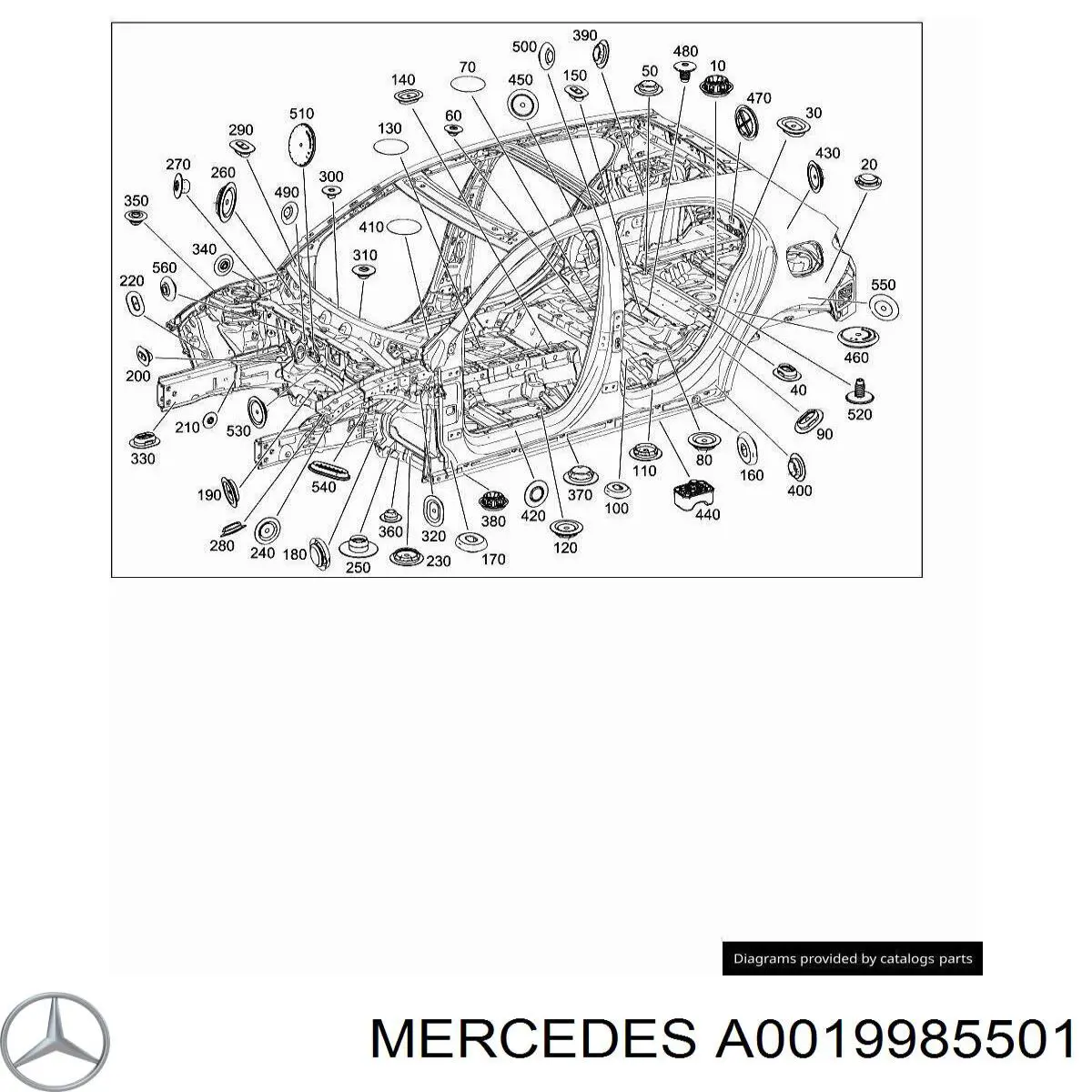  Mercedes A0019985501 цена, от 3.52 USD