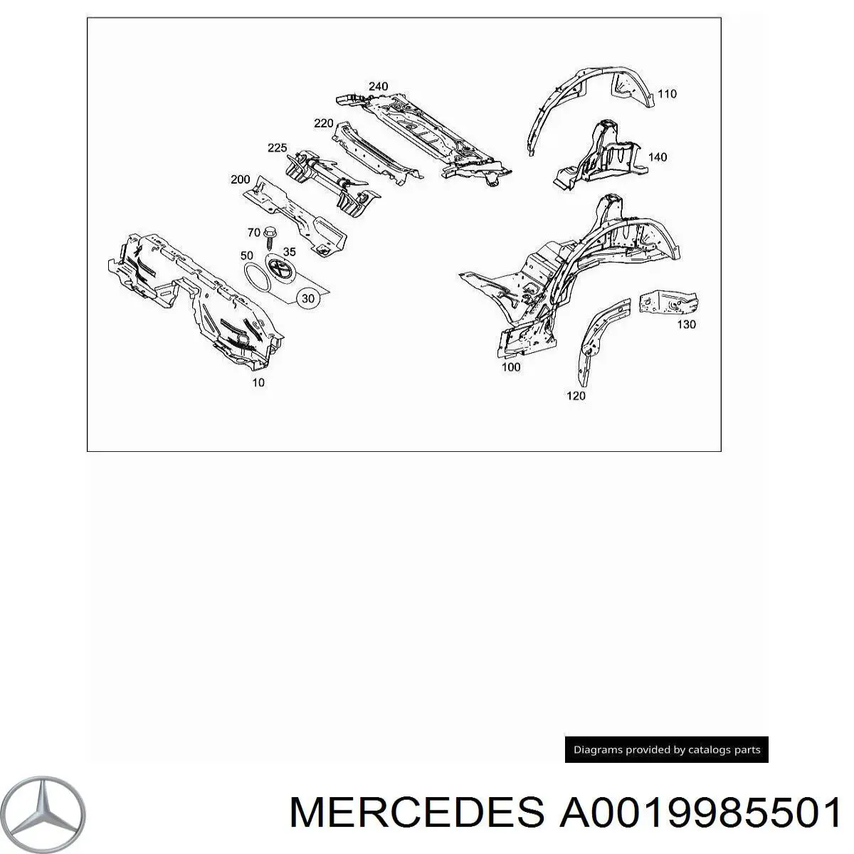 Купить A0019985501 Mercedes 