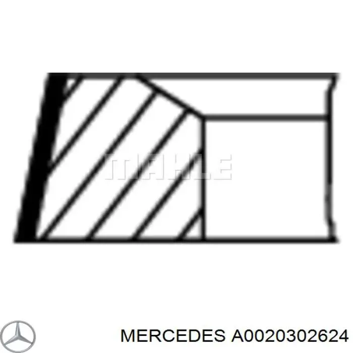 Кольца поршневые STD на 1 цилиндр Mercedes A0020302624 цена, от 15.20 USD