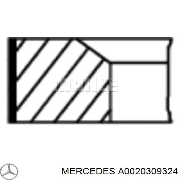Кольца поршневые STD на 1 цилиндр Mercedes A0030300524 цена, от 17.33 USD