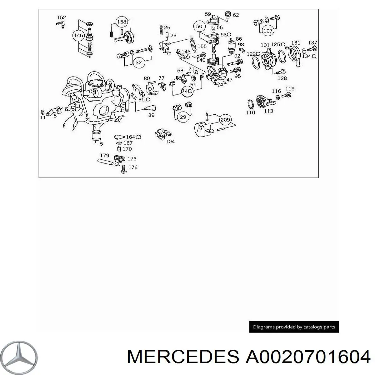 A0010707004 Mercedes Карбюратор