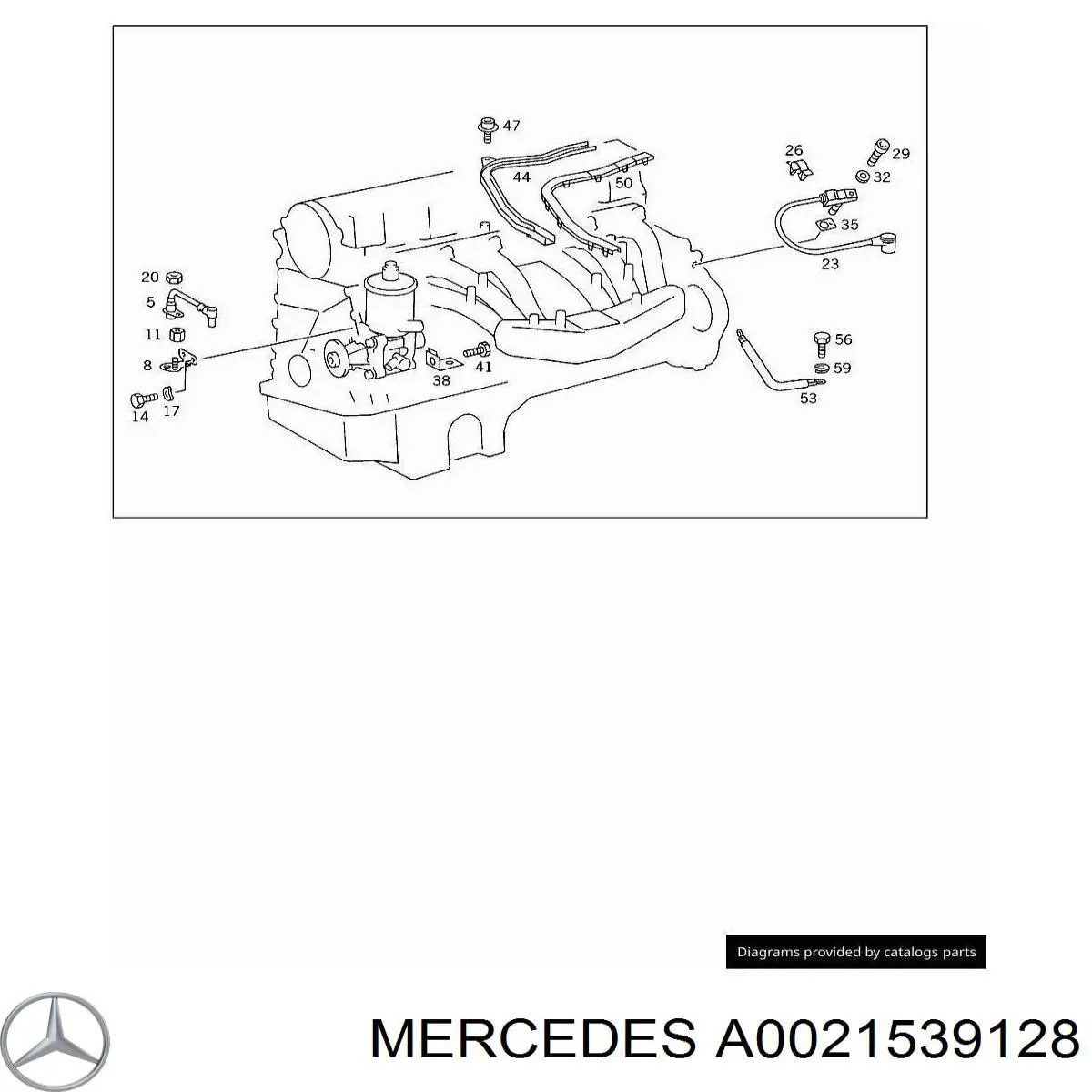 0021539128 Mercedes датчик коленвала