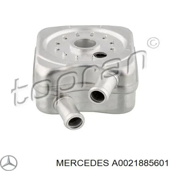 A0021885601 Mercedes радиатор масляный (холодильник, под фильтром)