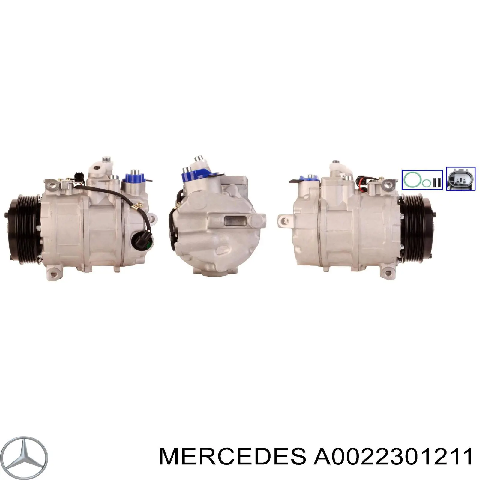 Компрессор кондиционера A0022301211 Mercedes