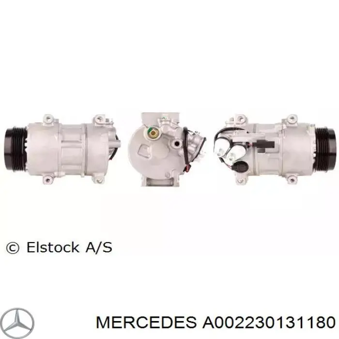 Компрессор кондиционера A002230131180 Mercedes