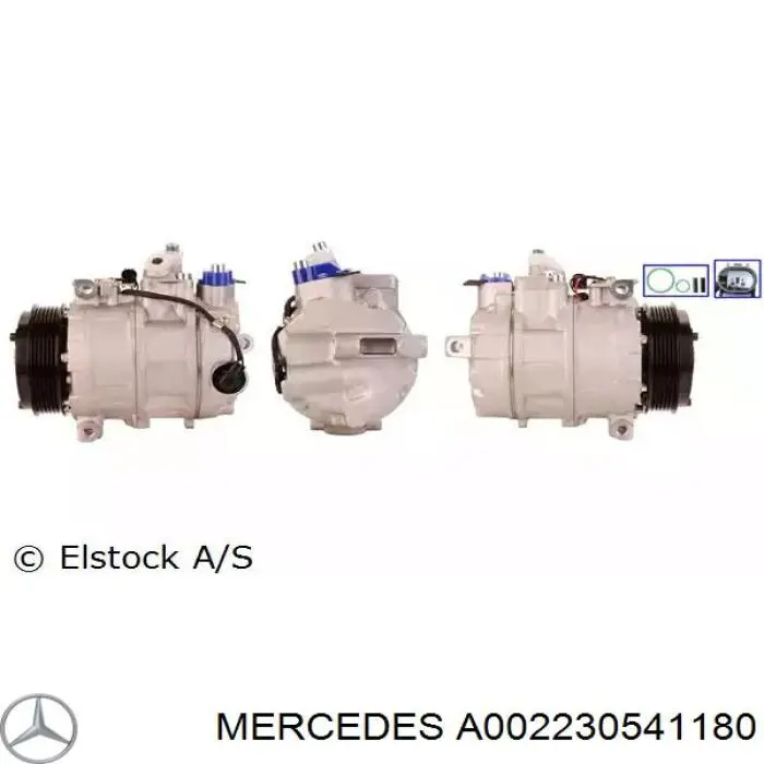 Компрессор системы кондиционирования Mercedes A002230541180 цена, от 333.56 USD