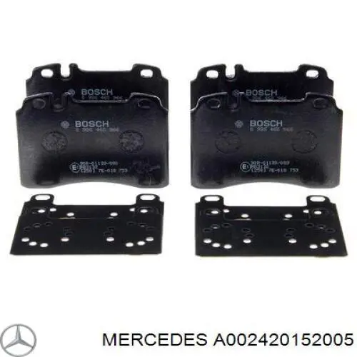 A002420152005 Mercedes колодки тормозные передние дисковые