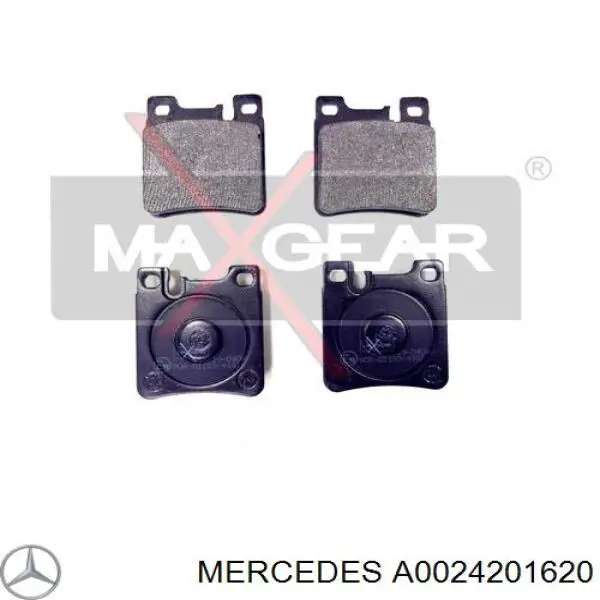 Задние тормозные колодки A0024201620 Mercedes
