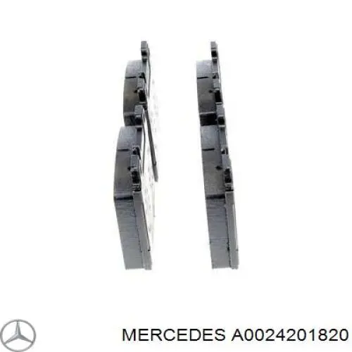 A0024201820 Mercedes Колодки тормозные дисковые комплект