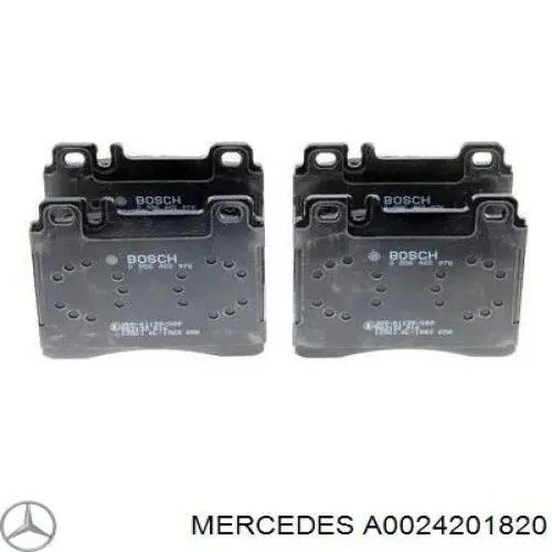 Задние тормозные колодки A0024201820 Mercedes