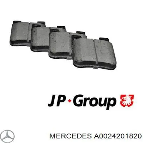 Задние тормозные колодки A0024201820 Mercedes