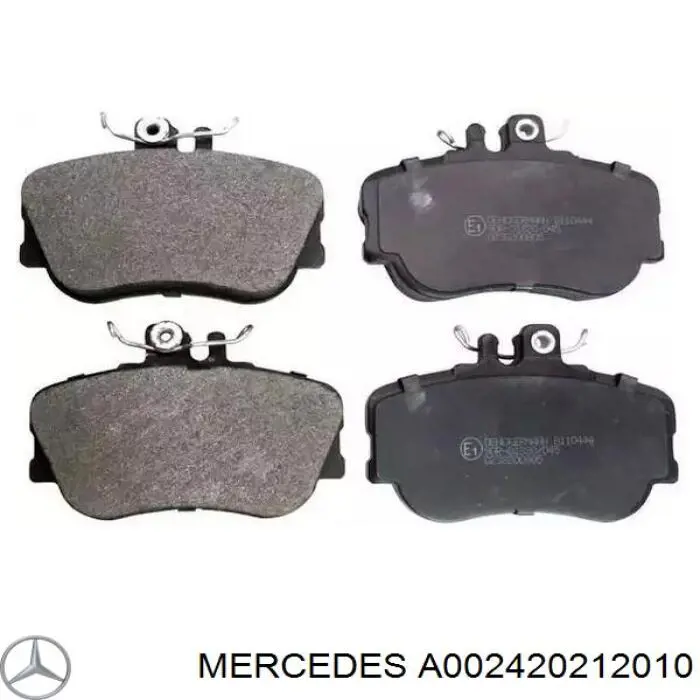 A002420212010 Mercedes колодки тормозные передние дисковые