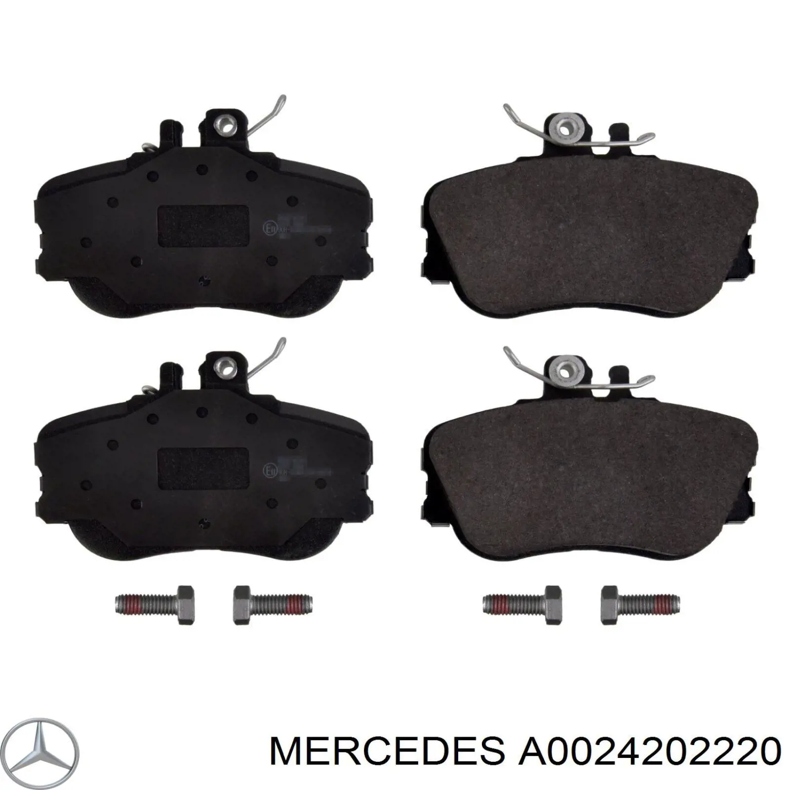 A0024202220 Mercedes колодки тормозные передние дисковые