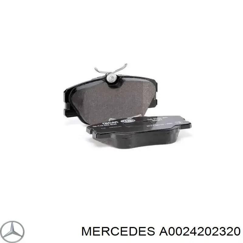 Купить A0024202320 Mercedes Колодки тормозные