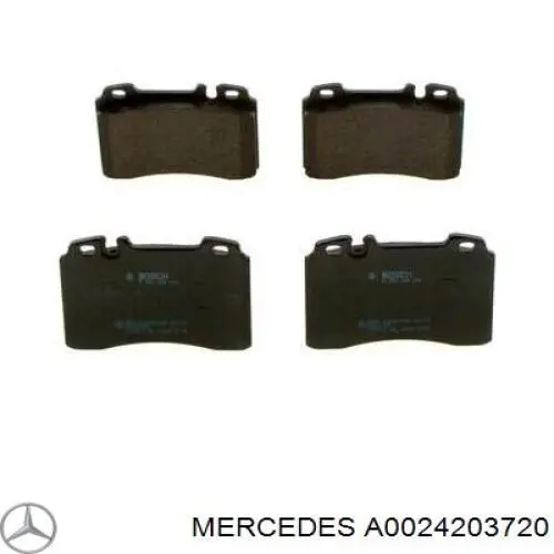 Передние тормозные колодки A0024203720 Mercedes