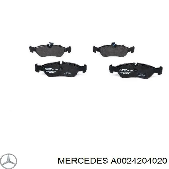 Задние тормозные колодки A0024204020 Mercedes