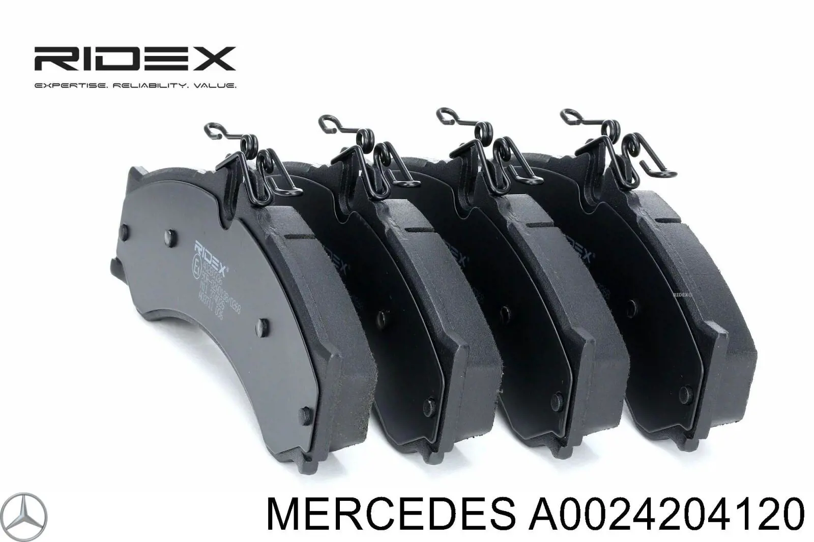 Передние тормозные колодки A0024204120 Mercedes