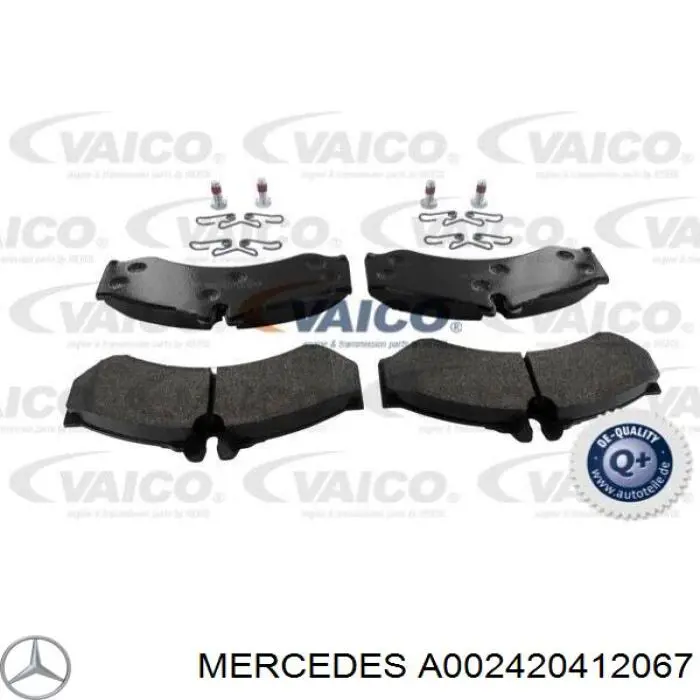 A002420412067 Mercedes передние тормозные колодки
