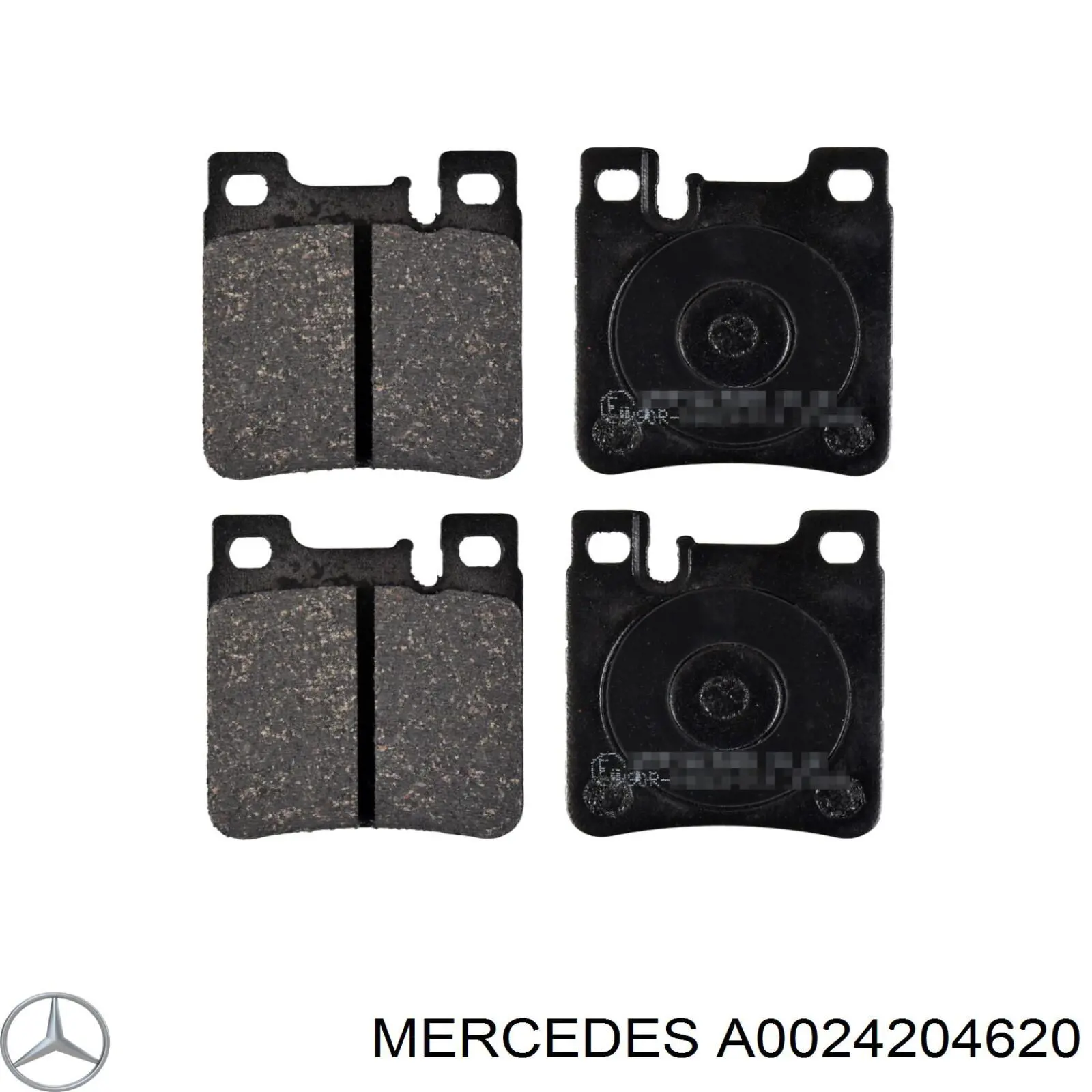 Задние тормозные колодки A0024204620 Mercedes